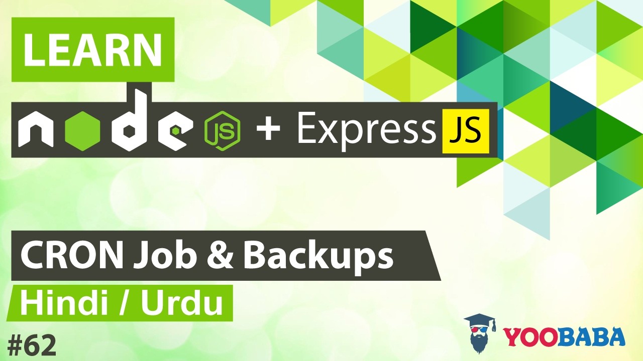 ExpressJS & NodeJS CRON Job & Backups Tutorial in Hindi / Urdu - YouTube