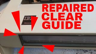How To Repair Front Scales on IBM Wheelwriter 3, 5, 6 Broken Plastic Melded