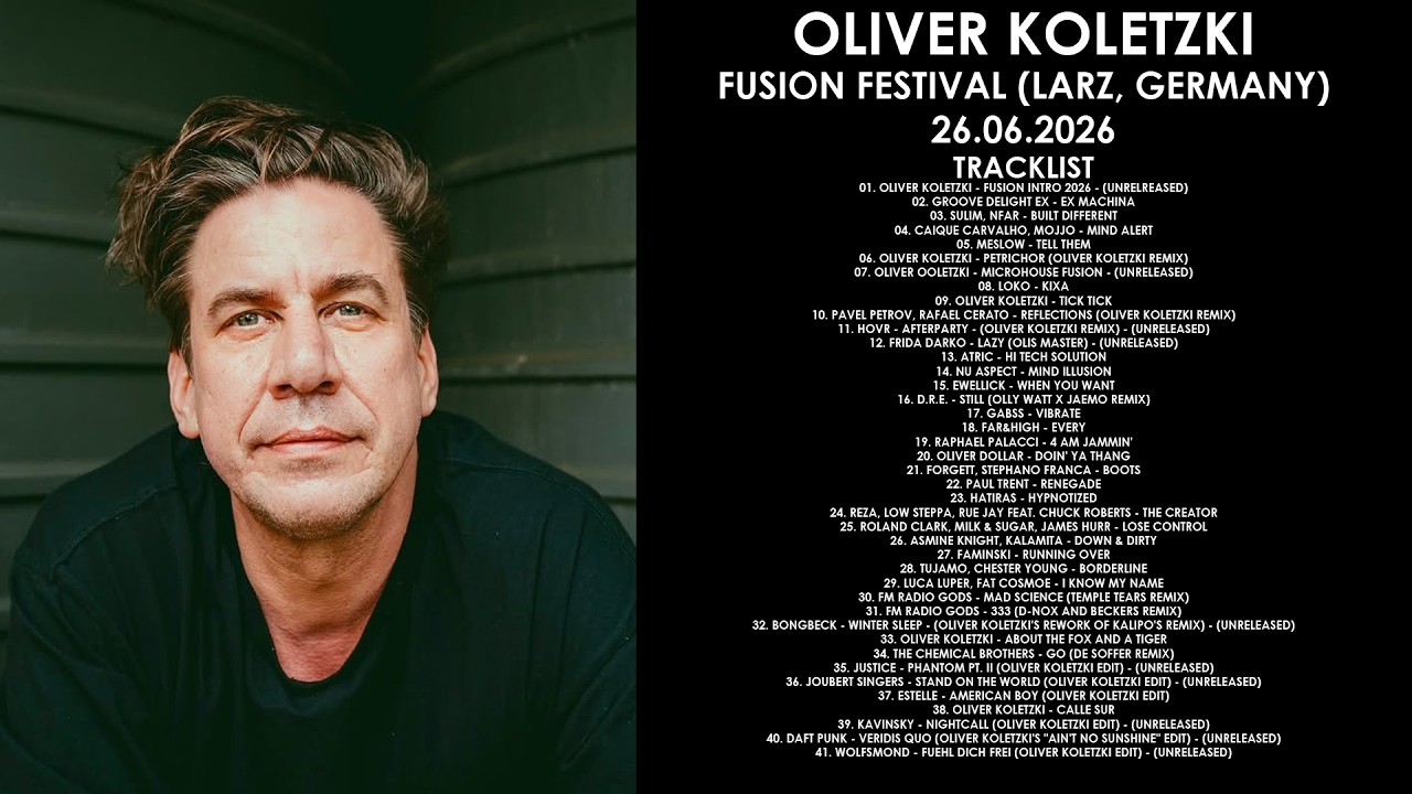 OLIVER KOLETZKI (Germany) @ Fusion Festival (Larz, Germany) 26.06.2026