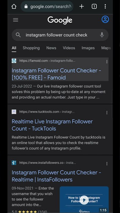 Instagram Follower Count Checker - Real-time