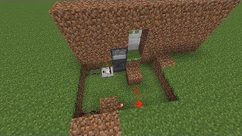 Minecraft Tutorial - Deur met wachtwoord/sleutelvergrendeling en hoppers (verborgen bedrading)