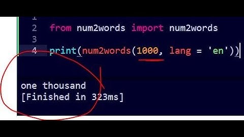 Convert numbers to words in multiple languages using python
