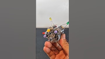 Generator with 3 dc motors_DC motor | #dcmotor #tech #youtubeshorts #dcmotorproject