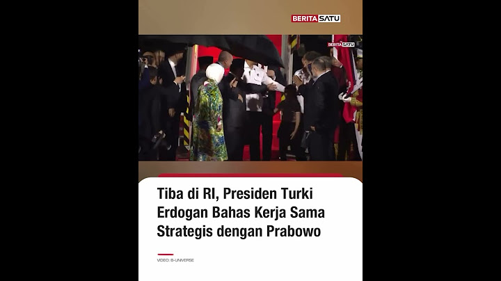Tiba di RI, Presiden Turki Erdogan Bahas Kerja sama strategis dengan Prabowo