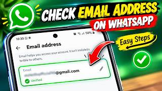 How to Check Email Address on WhatsApp! 📧😱 Find It FAST