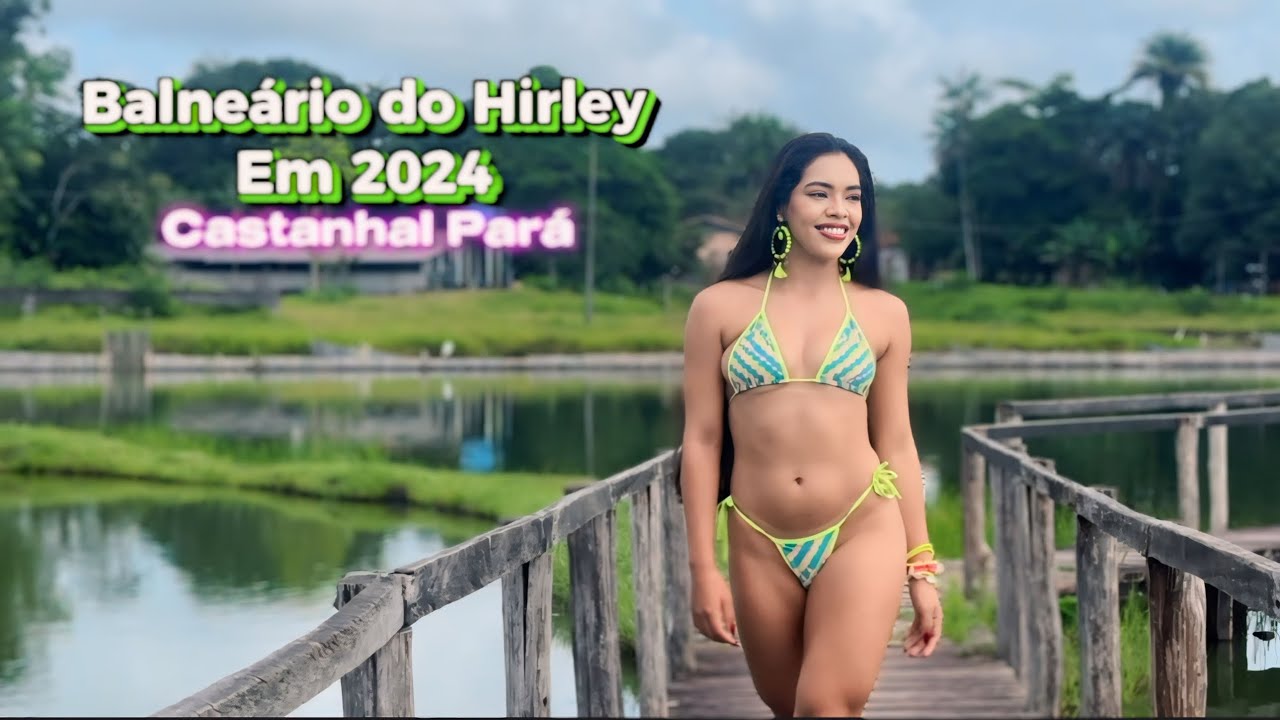 ⁣A modelo Rayane Santos desfilando no Balneário do Hirley em 2024 - Castanhal Pará