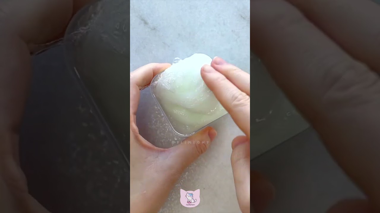 clear slime bubble pops! 🫧🍃 satisfying asmr :)