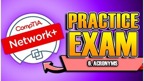 CompTIA NETWORK+ N10-009 EXAM PREP (2025) - Practice Test - Acronyms