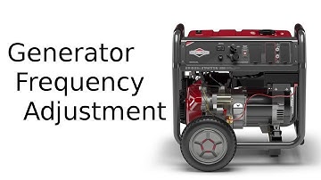 Generator Frequency Adjustment
