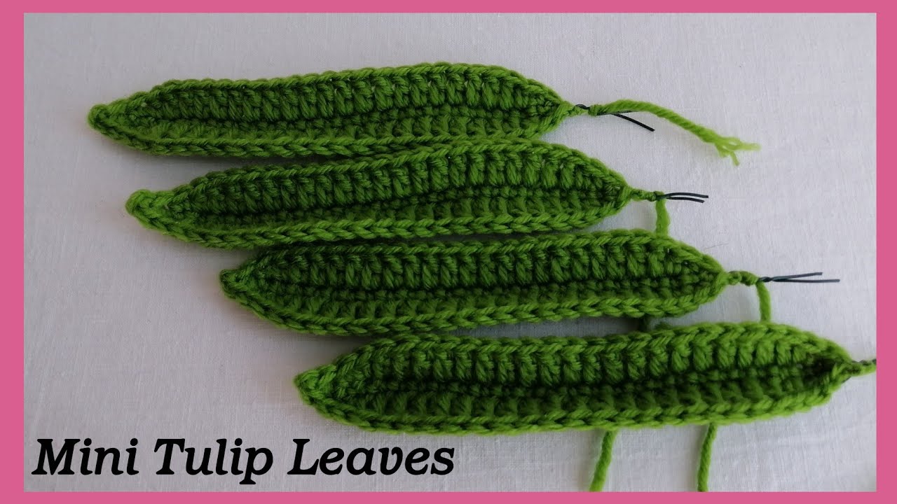 Crochet Tulip Leaves