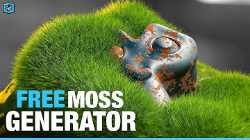 Free Moss Generator| Geometry node | shift 4 cube