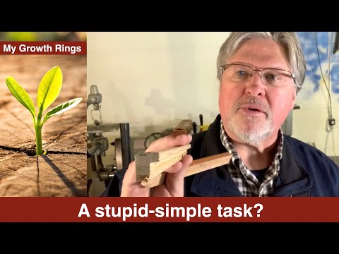 Just a little tinkering & a woodworking process question. (You probably don't need to watch this)