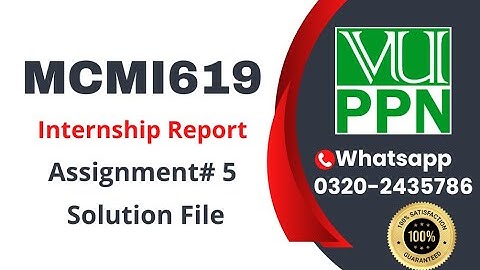 MCMI619 Assignment 5 solution Internship report 2024 mcmi619 #mcmi619 #vu #internship #report