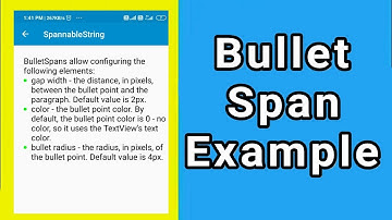 BulletSpan example in Sketchware
