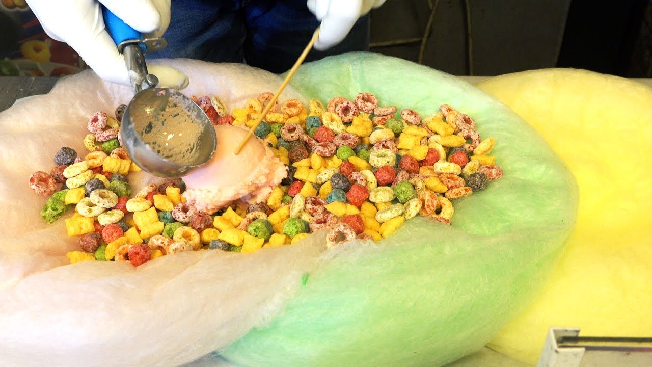 색깔을 보면 그냥 지나칠 수 없는 3색 솜사탕 브리또 / Colorful cotton candy burritos YouTube