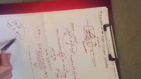 Engineering Mathetics-II/Equation on right circular cylinder