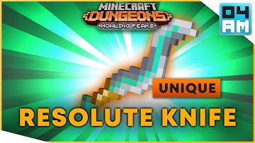 RESOLUTE TEMPEST KNIFE Full Guide & Where To Get It in Minecraft Dungeons Howling Peaks DLC