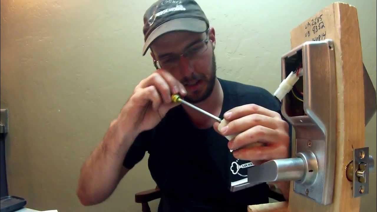 How To Replace Batteries On Alarm Lock DL 2700 YouTube