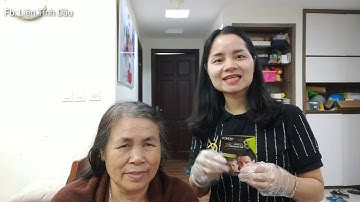 Kết quả dùng Dầu gội phủ bạc Lich5 màu nâu đen - Liên Tinh Dầu