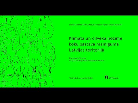 Lekcija "Klimata un cilvēka nozīme koku sastāva mainīgumā Latvijas teritorijā"