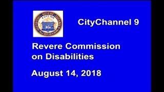 (08/14/18) Commission on Disabilities Meeting