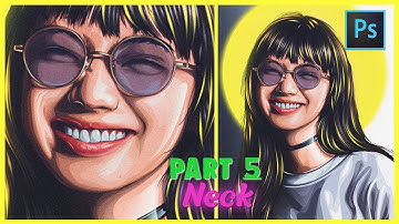 [ Photoshop Tutorial ] Vexel Art Portrait - PART 5 NECK