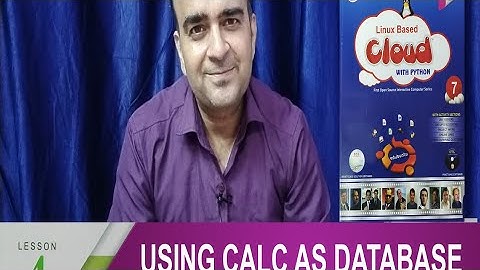 Class 7 CH 4 USING CALC AS DATABASE