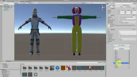 blender 2.8 -- キャラクターモデリング Unityで動作確認