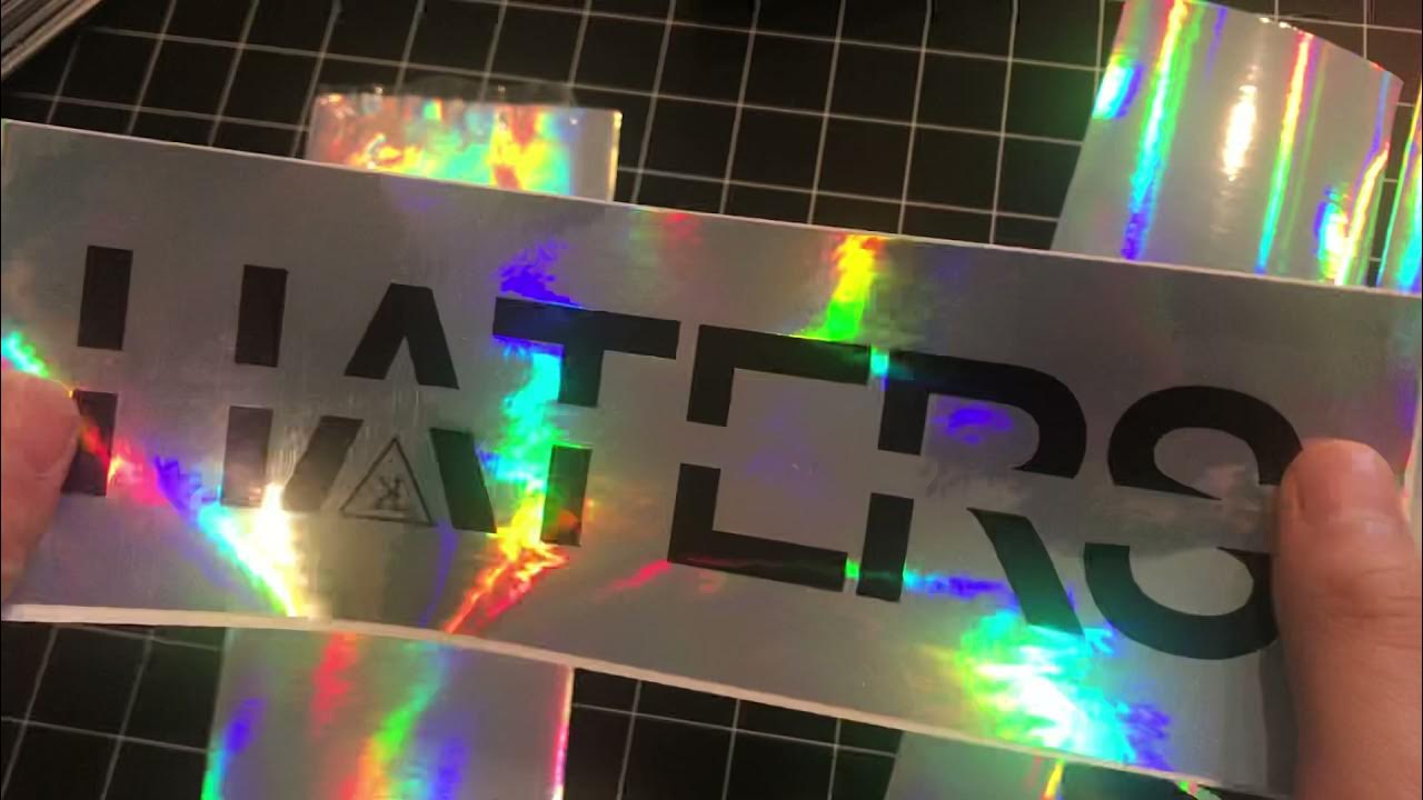 How to Make Holographic Vinyl Stickers with Roland BN-20A 
