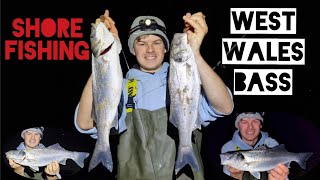 Shore fishing - West Wales bass fishing with @Masterfisherman