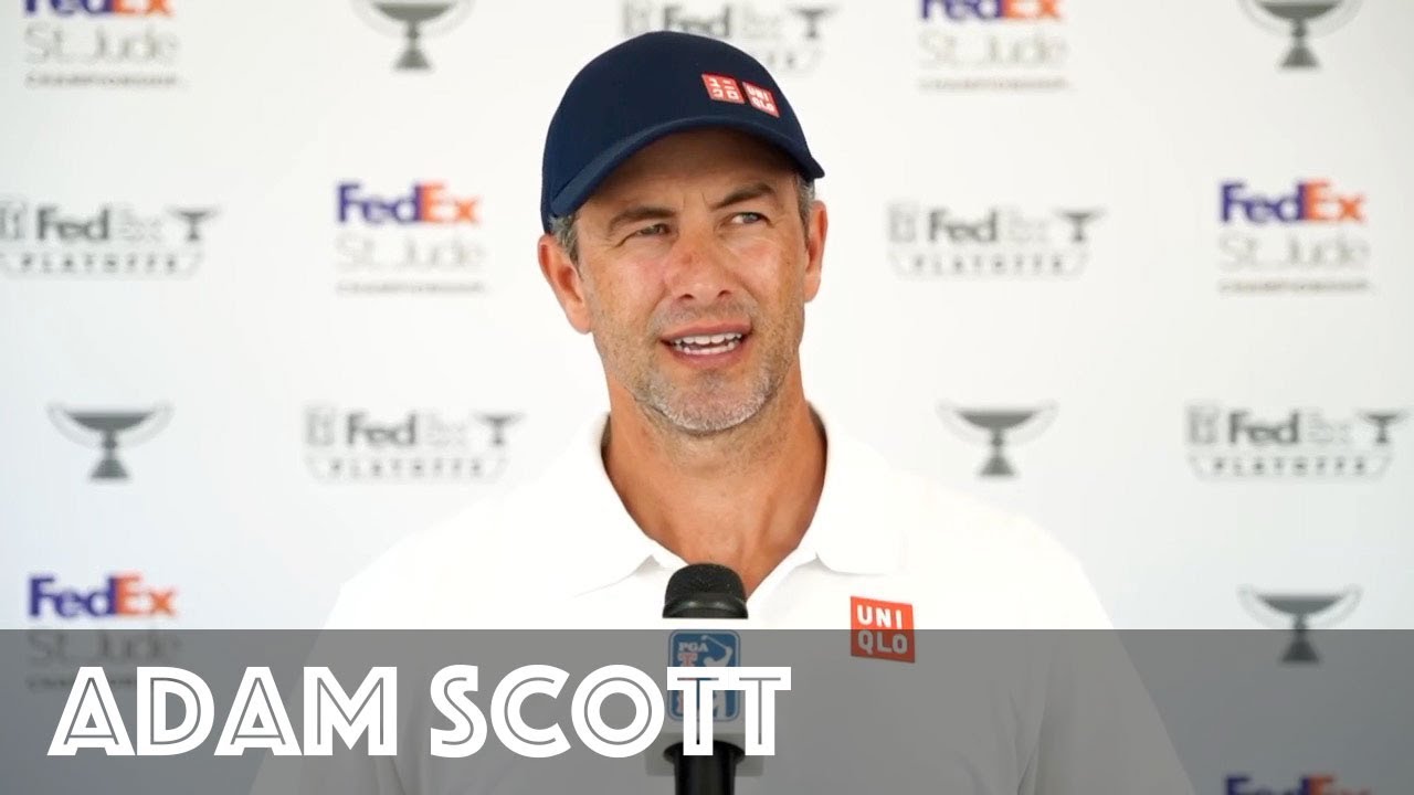 Adam Scott Sunday Flash Interview 2022 Fedex St Jude Championship · Round 4