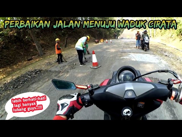 PERBAIKAN JALAN MENUJU WADUK CIRATA//INFO JALAN TERKINI//MOTOVLOGNMAX class=