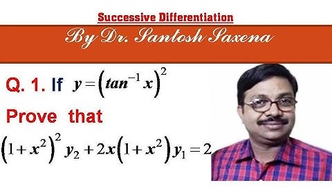SUCCESSIVE DIFFERENTIATION Q1 (Most Important) IN HINDI BY DR. SANTOSH SAXENA