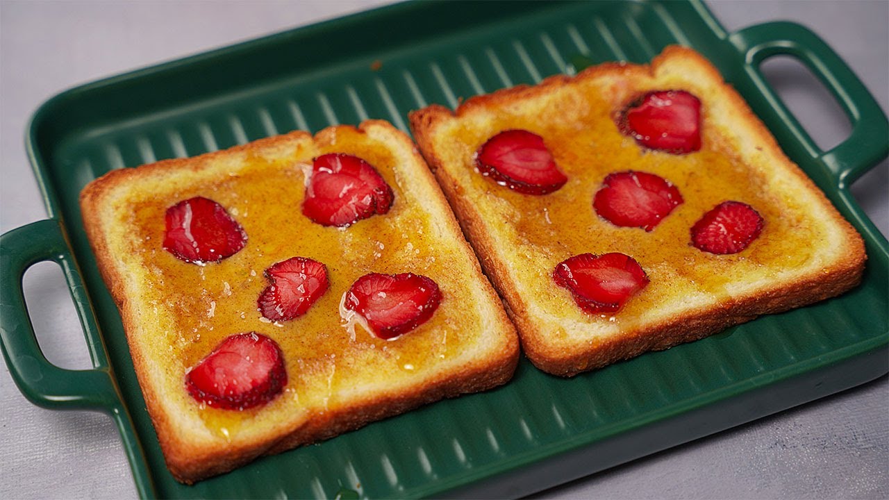 Yogurt Toast / Custard Toast {Viral TikTok Recipe} - FeelGoodFoodie