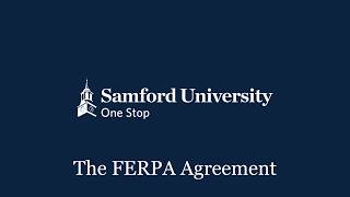 The FERPA Agreement