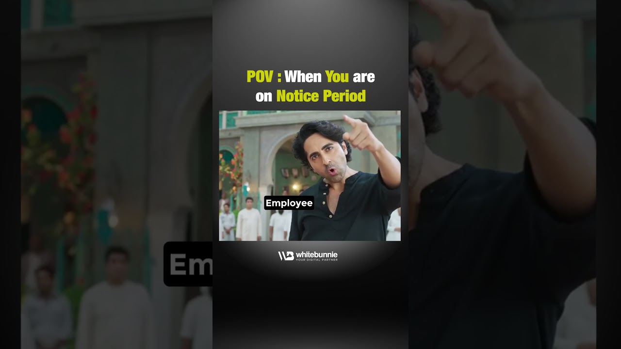 POV : When you're on notice period 