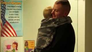 Soldier Surprises Son at School