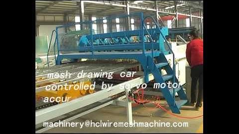 servo motor drawing fence mesh welding machine