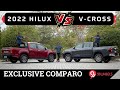 Toyota Hilux vs Isuzu D-Max V Cross 4x4 Comparison || Including 0-100 Acceleration  || 91Wheels