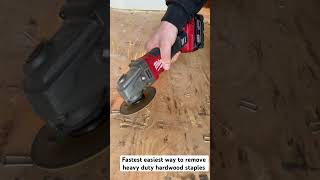 Easiest way to remove hardwood staples