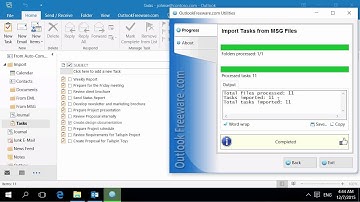 Import Outlook Tasks from .MSG Files