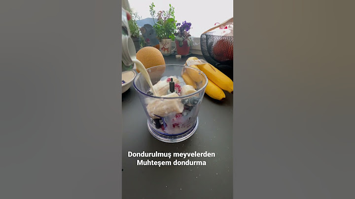 Dondurulmuş meyvelerden dondurma nasıl yapılır deniyorum #dondurma #icecream #shorts