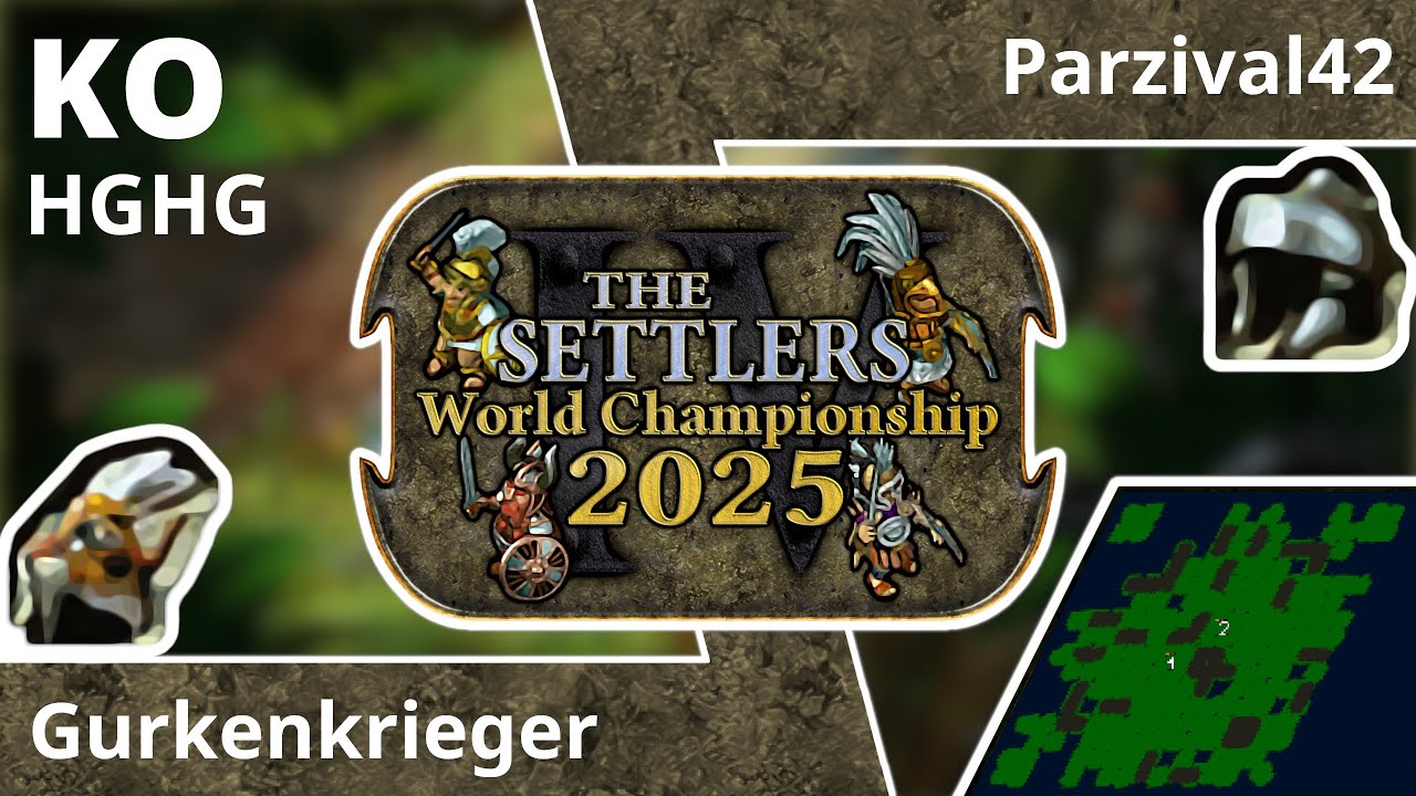 [DE] Gurkenkrieger vs Parzival42 | Spiel 2 | KO-Phase | Die Siedler IV Weltmeisterschaft 2025