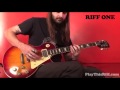 THE WELL &quot;Act II&quot; PlayThisRiff.com guitar lesson preview