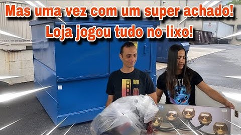 MAIS UMA VEZ COM UM SUPER ACHADO! LOJA DOS ESTADOS UNIDOS JOGOU TUDO NO LIXO!🇺🇸🇺🇸🇺🇸 dumpster-basura