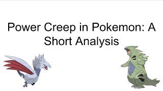 A PowerPoint about Power Creep (Check Pinned)