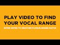 Find Your Vocal Range & Famous Singer Match (in 90 Seconds)