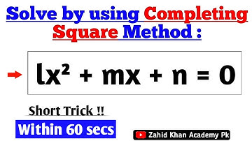 Completing square Method Class 10 Math || Solving Quadratic Equations Tips and Tricks in Urdu/Hindi