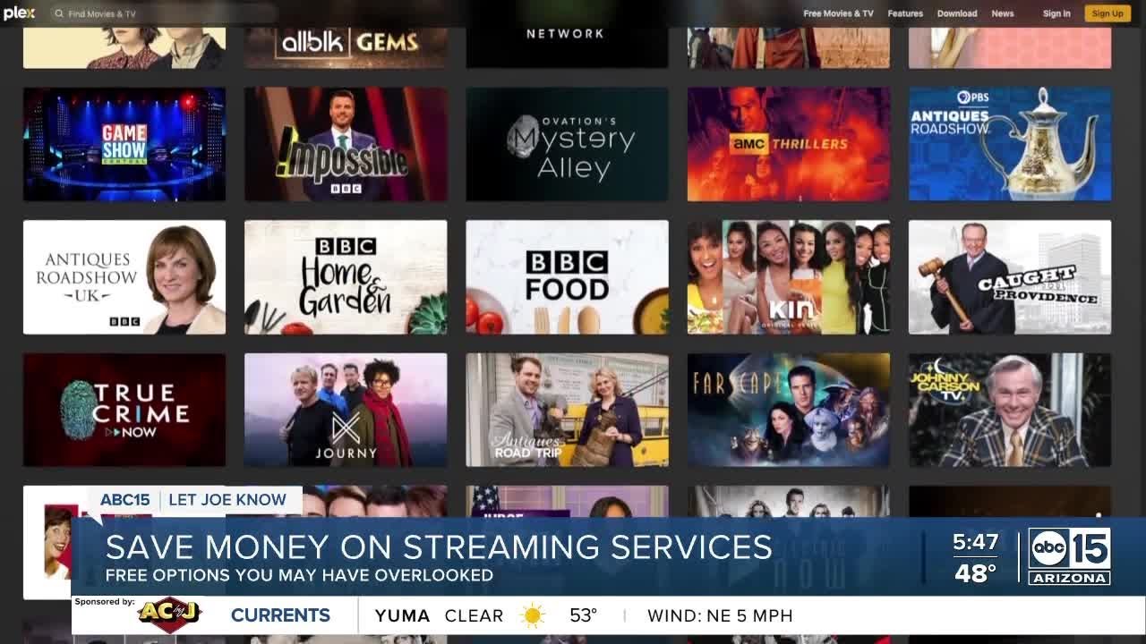 Let Joe Know: Free content! Save money on streaming services