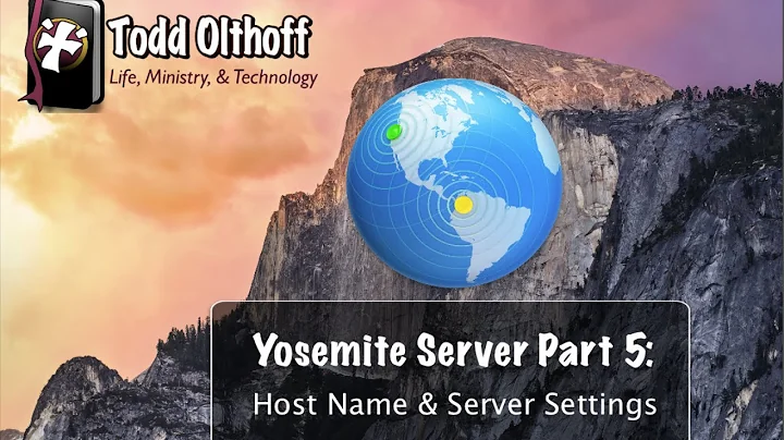 OS X Yosemite Server Part 5: Host Name & Server Settings